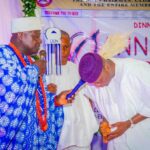 Representative of the Ooni Oba Adebisi Segun Layade praying for Oyebanji