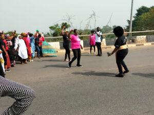 Co-founder Womanifesto, Dr. Abiola Akiyode-Afolabi and Country Director of ActionAid Nigeria, Ene Obi, other women