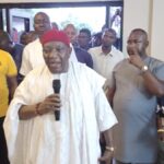 DBIR Scrbe, Barr Mike Edegawre moving the motion to endorse ans support Oborevwori as the next Delta State Governor in 2023.