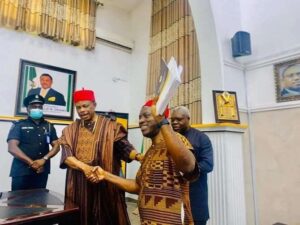 Obiano (L), Soludo (R)