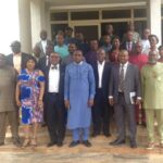 UNN DVC Academic, Prof Urama in a group photo with participants during the 19th Herbert Macaulay Memorial Lecture in UNN