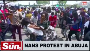 NANS protest in Abuja (VIDEO)