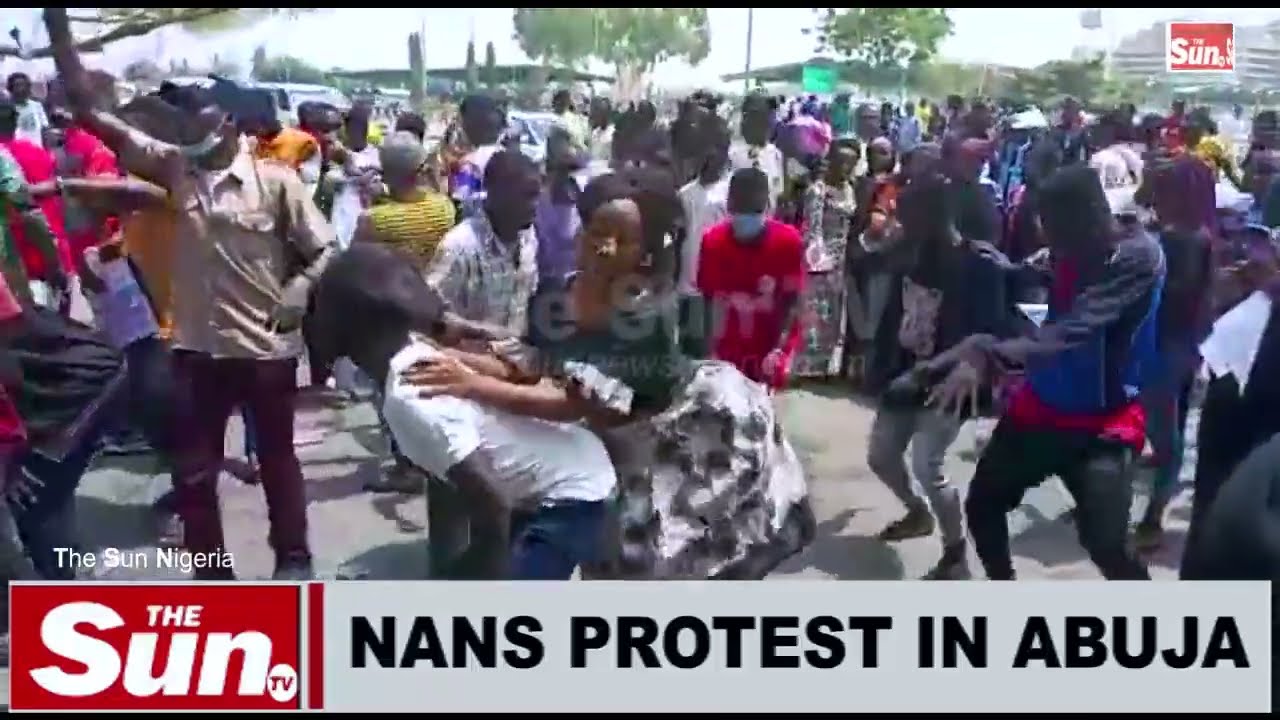 NANS protest in Abuja (VIDEO)