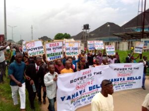 Road to 2023: MASSOB leader, Uwazurike leads Imo youths in solidarity march for Yahaya Bello