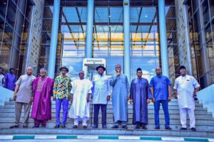 Road to 2023: Saraki, Tambuwal, Mohammed visit Diri, say PDP consensus candidate will oust APC from power