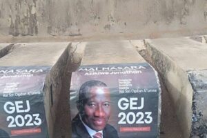 Road to 2023: Jonathan posters appear on Kano streets