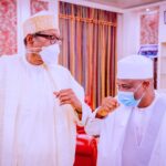 Buhari (L), Tambuwal (R)