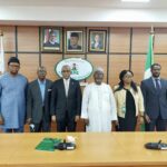 DG of the Bureau of Public Enterprises (BPE) Mr Alex A.Okoh (3rd left) with some members of the Inter-Agency Committee