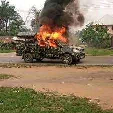 Gunmen attack soldiers in Abia, burnt army van