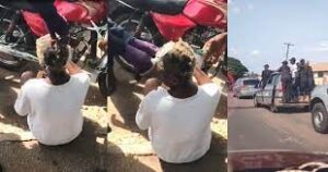 Hunters Security outfit shaves people’s hair in Benue