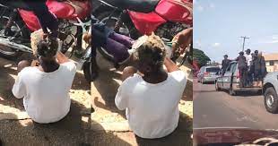 Hunters Security outfit shaves people’s hair in Benue