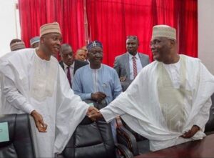 Saraki (L), Abubakar (R)