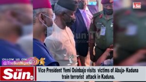 Osinbajo visits victims of Abuja-Kaduna train attack in Kaduna (VIDEO)