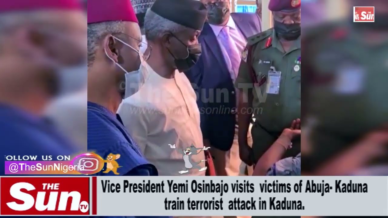 Osinbajo visits victims of Abuja-Kaduna train attack in Kaduna (VIDEO)
