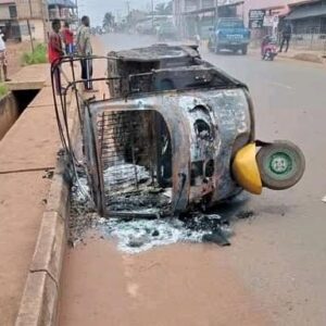 Sit-at-home: Hoodlums set motorcycle, tricycle ablaze in Nsukka