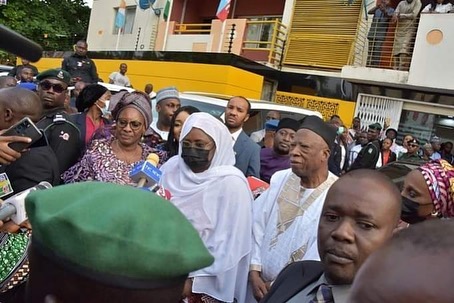 Aisha Buhari storms APC HQ to lobby support for female aspirants