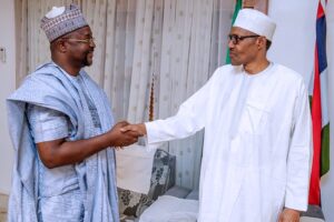 Dare (L), Buhari (R)