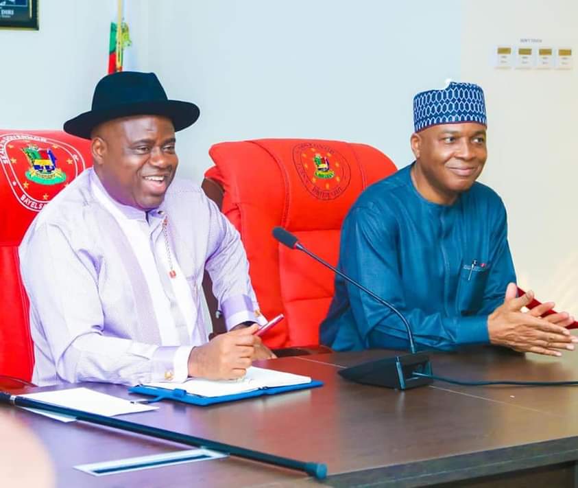 Diri (L), Saraki (R)