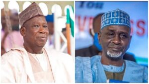 Ganduje (L), Shekarau (R)
