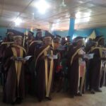 Inductees taking oath of allegiance