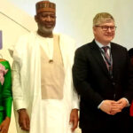 Minister of Aviation Hadi Sirika (2nd L)