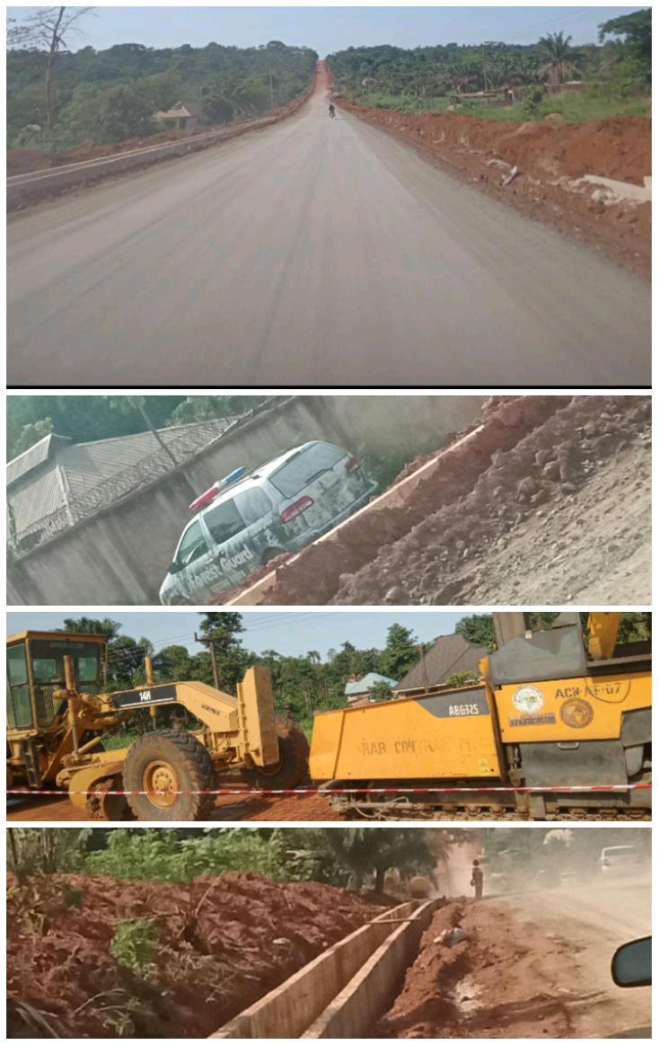 Reconstruction work going on in 9th Mile – Opi Nsukka Road