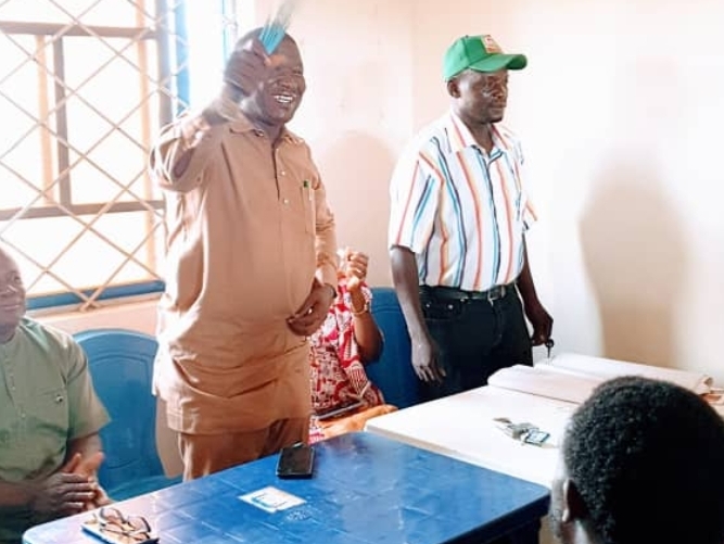 Hon. Ayuba Pam Dangwong declaring for House of Assembly