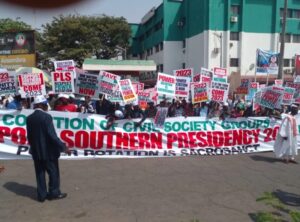 Protesters demand APC zoning presidential ticket to South