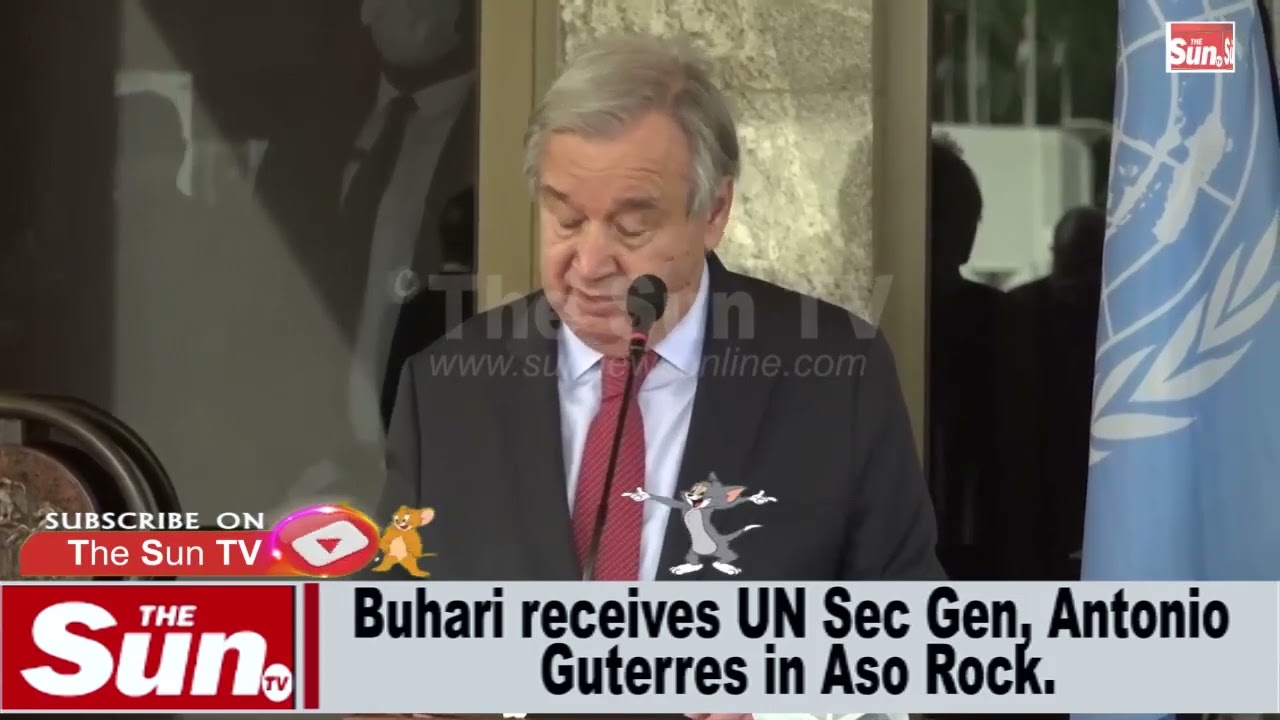 Buhari receives UN Sec Gen, Antonio Guterres in Aso Rock (VIDEO)