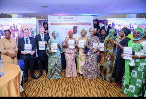Minister of Women Affairs, Pauline Tallen, leading the  launch of #ICommit campaign, strengthening the momentum for achieving gender equality and sustainable development in Nigeria – A call to action
