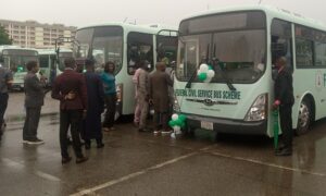 FG launches gas-powered buses for Civil Servants