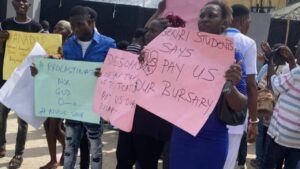Delta students protest non-payment of bursary in DESOPADEC