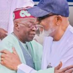 Tinubu (L), Akeredolu (R)