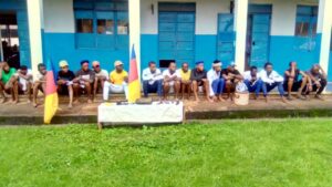 The cultist being paraded by the Edo state police command yesterday