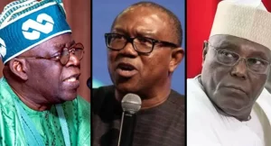 Tinubu, Atiku, Obi,