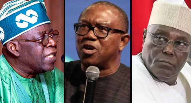 Tinubu, Atiku, Obi,
