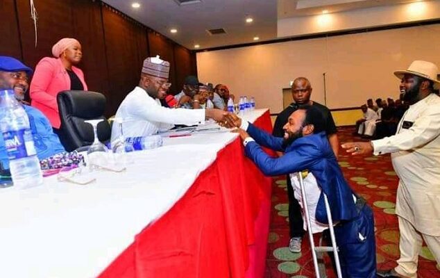 Yahaya-Bello-Endorse-Physically-Challenged-Aduku-Emmanuel-for-House-of-Assembly-634×400