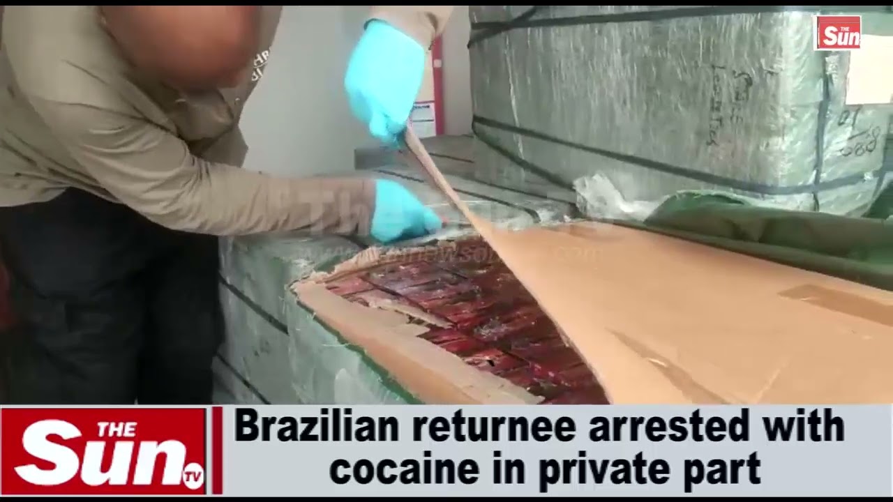 Brazilian returnee arrested with cocaine in private part (VIDEO)