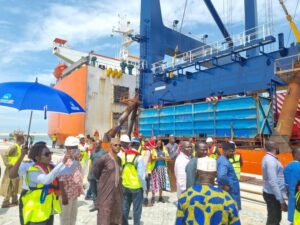 Trade Facilitation: $1.5 billion Lekki Deep Seaport receives 1st vessels with 3 STS Cranes, 10 RTGs