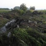 Debris of an Antonov cargo plane is seen in Palaiochori village in northern Greece, Sunday, July 17, 2022, after it reportedly crashed Saturday near the city of Kavala. The An-12, a Soviet-built turboprop aircraft operated by the Ukrainian cargo carrier Meridian, crashed late Saturday as Greek Civil Aviation authorities said the flight was heading from Serbia to Jordan. (AP Photo/Giannis Papanikos)