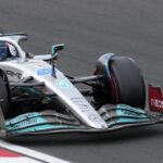 Mercedes driver George Russell of Britain steers his car during the qualifying session for the Hungarian Formula One Grand Prix at the Hungaroring racetrack in Mogyorod, near Budapest, Hungary, Saturday, July 30, 2022. The Hungarian Formula One Grand Prix will be held on Sunday. (AP Photo/Darko Bandic)