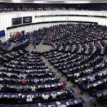 FILE – European lawmakers gather to vote at the European Parliament, Wednesday, July 6, 2022 in Strasbourg, eastern France. The European Union’s parliament on Thursday July 7, 2022 overwhelmingly condemned the end of constitutional protections for abortions in the United States and called for such safeguards to be enshrined in the EU’s fundamental rights charter. (AP Photo/Jean-Francois Badias, File)