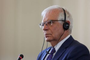 High Representative of the European Union for Foreign Affairs and Security Policy Josep Borrell attends a joint news conference, in Tehran, Iran June 25, 2022. Majid Asgaripour/WANA (West Asia News Agency) via REUTERS