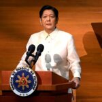 Philippine President Ferdinand Marcos Jr. delivers his first State of the Nation Address, in Quezon City, Metro Manila, Philippines, July 25, 2022. Jam Sta Rosa/Pool via REUTERS