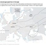 Imports of natural gas into Europe come from both pipelines and liquefied natural gas (LNG). A major gas pipeline also shut down for scheduled maintenance last week, and there are fears that flows through Nord Stream 1 between Russia and Germany will not restart.