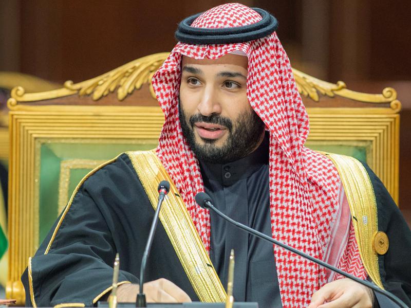 FILE – In this photo released by the Saudi Royal Palace, Saudi Crown Prince Mohammed bin Salman, speaks during the Gulf Cooperation Council (GCC) Summit in Riyadh, Saudi Arabia, Tuesday, Dec. 14, 2021. French President Emmanuel Macron is planning to welcome Saudi Crown Prince Mohammed bin Salman to his presidential palace and offer him dinner, marking another step in the Saudi leader’s diplomatic rehabilitation less than four years after the killing of writer and critic Jamal Khashoggi. (Bandar Aljaloud/Saudi Royal Palace via AP, File)