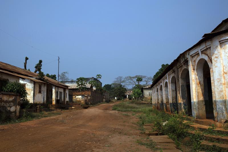 FILE – The streets of Bangassou, Central African Republic, remain empty on Feb. 13, 2021, as most residents fled when rebels attacked with heavy weapons on Jan. 3. The U.N. Security Council voted Friday, July 29, 2022, to relax the arms embargo against the Central African Republic, a disappointment to its government, which sought a complete lifting of the ban on the sale or transfer of weapons and ammunition. (AP Photo/Adrienne Surprenant, File)