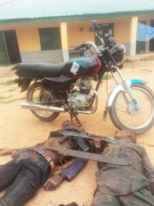 Police kill two bandits, recover AK47, motorbike