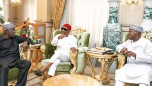 Dogara, Lawal meet Wike in Port Harcourt