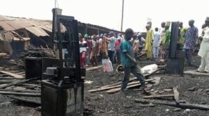 Oyo: Fire razes 38 shops at Ibadan’s Bodija market
